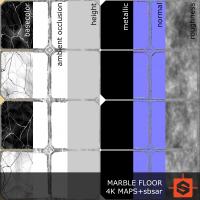 PBR marble floor texture maps DOWNLOAD